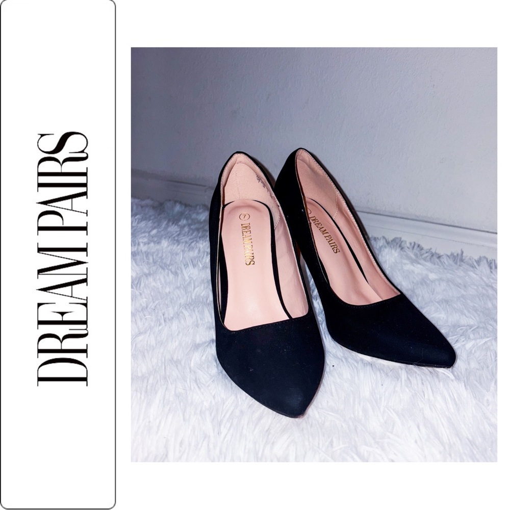 Dream Pairs Black Stiletto Heels Elegant Design